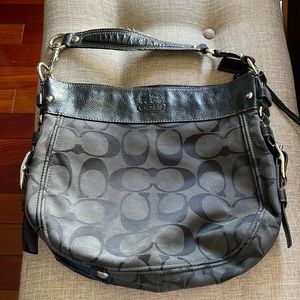Coach Signature/leather shoulder bag